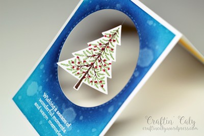 Perfect Pines Spinner Card