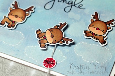 Reindeer Games Pulled Spinner Card