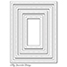 MFT Single Stitch Line Rectangle Frames