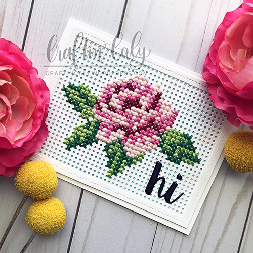 Cross Stitched Rose – Caly Person