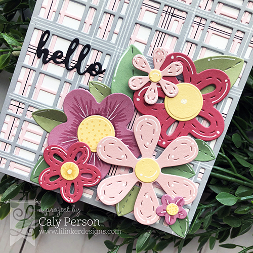 Caly - Perfectly Plaid, Perky Posies XL zoom WM