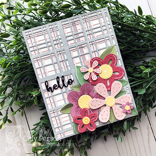 Caly - Perfectly Plaid, Perky Posies XL_angled WM