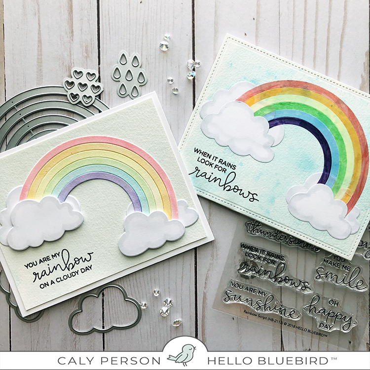 Hello Bluebird – Rainbow Sky – Caly Person