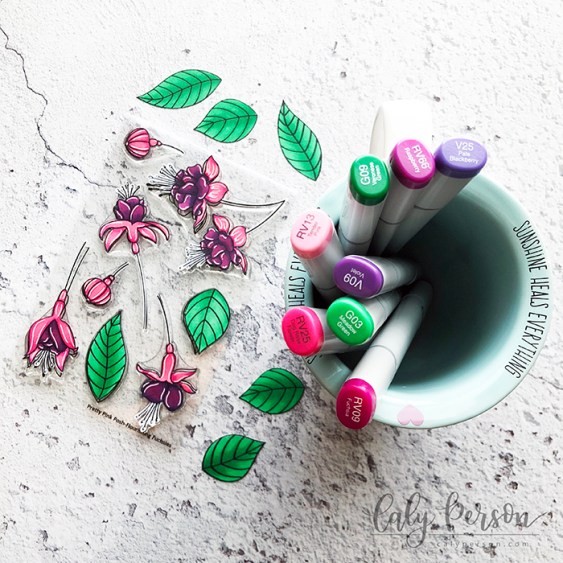 Flourishing Fushcias Copics