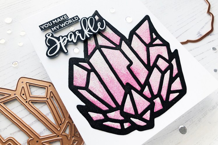 SB Crystal Peaks - White Glitter Close Up