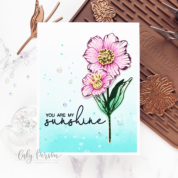 Spellbinders – June 2019 Glimmer Hot Foil Kit of the Month – Caly Person