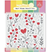 WF Heart Blooms Stencil Trio