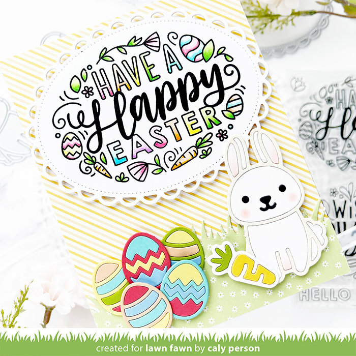 Lawn Fawn – Springtime Bunny Easter Messages – Caly Person