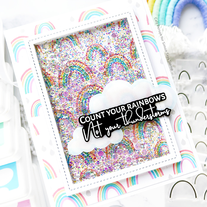 Pocket Full of Happiness – Rainbow Shaker Card – Caly Person