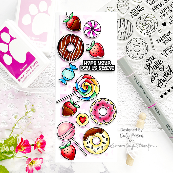 Sweet Pattern Days Simon Says Stamp – Sweet Days Card Kit – Caly Person