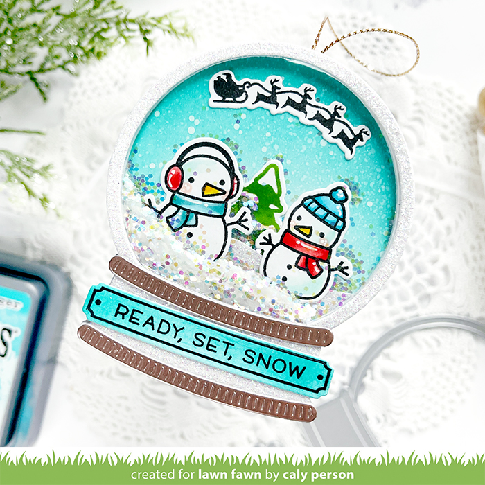 Lawn Fawn – Inspiration Week – Build-A-Snow Globe – Caly Person