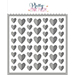 PPP Half Hearts Stencils