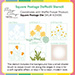 WF Square Postage Daffodil Stencil