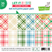 LF Let it Shine Holiday Plaids Petite Paper Pad